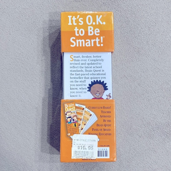NWT Sealed Brain Quest Grade 4 Ages 9-10/Revised 3rd Edition /Its OK To Be Smart - Picture 4 of 8